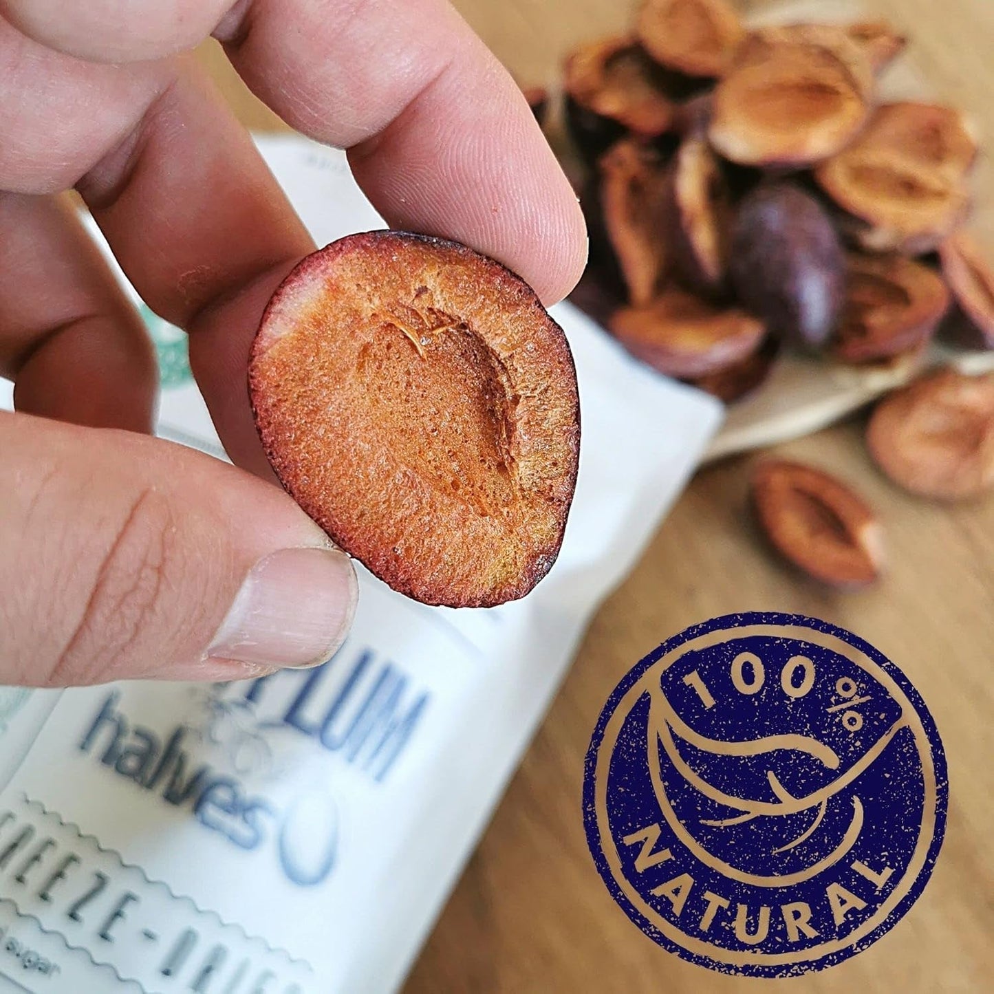 Ciruelas liofilizadas Ciruelas liofilizadas 100% naturales | Sin azúcares añadidos Dulces liofilizados saludables | Ciruelas liofilizadas Frutas liofilizadas Frutas liofilizadas ZingyZoo Productos deshidratados Mi tienda