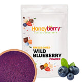 Arándanos silvestres liofilizados en polvo 100g - Frutas liofilizadas en polvo - Arándanos silvestres liofilizados en polvo para repostería, batidos y muesli - Arándanos naturales en polvo sin aditivos Productos deshidratados Mi tienda 100G