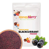 Grosella negra liofilizada en polvo 100g - Frutas liofilizadas en polvo - Grosella negra en polvo para batidos y repostería - Grosella negra en polvo natural sin aditivos Productos deshidratados Naty Shop 100G