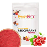 Grosella roja liofilizada en polvo 100g - Fruta liofilizada en polvo - Grosella roja en polvo para batidos y repostería - Bayas naturales en polvo sin aditivos Productos deshidratados Naty Shop 100G