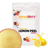 Piel de limón liofilizada en polvo 100g - Frutas liofilizadas en polvo - Limón en polvo liofilizado para repostería, batidos y té - Limón en polvo 100% natural sin aditivos Productos deshidratados Naty Shop 100G