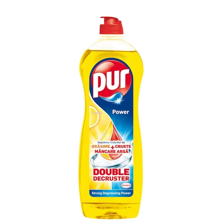 Detergente para platos Pur Duo Power Limón, 0,9 l Detergenti Naty Shop