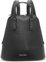 Calvin Klein Zina Zip Around Backpack Mujer Bolsos Naty Shop Negro/Plata Talla única