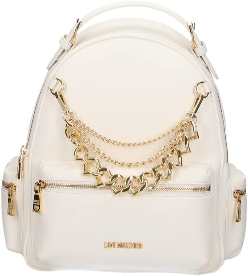 Mochila Love Moschino Ladies Jc4293pp0gkt0 Bolsos De Mujer Naty Shop Blanco
