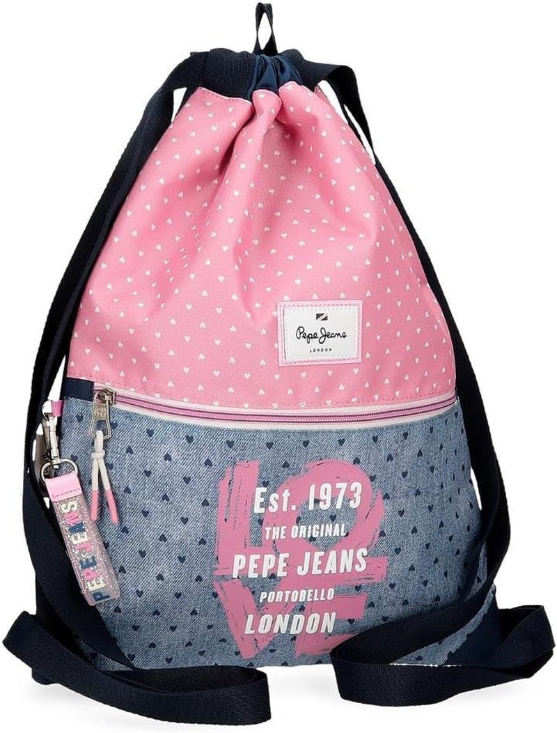 Pepe Jeans Mochila Noni Denim Mochilas y carteras premium Naty Shop Rucksack Mit Kordelzug