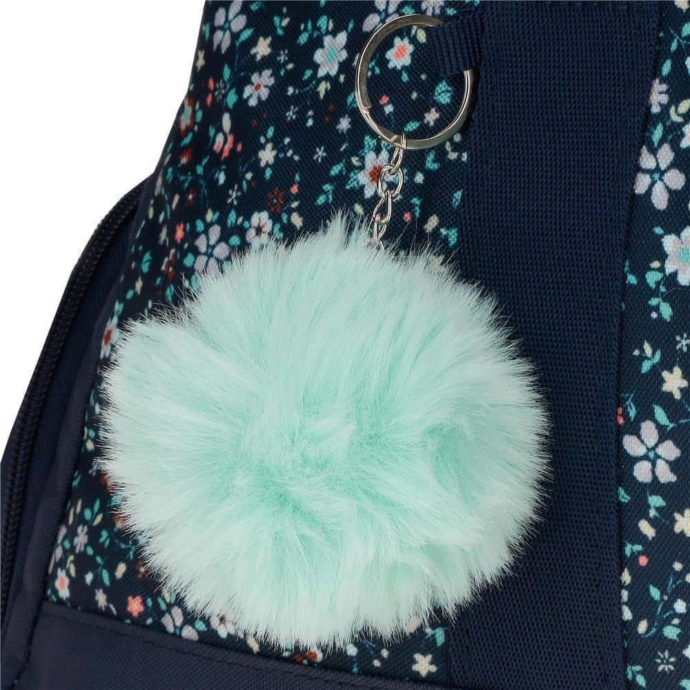 Pepe Jeans Mochila escolar Alenka con carro, azul, 30 x 40 x 12 cm, poliéster, 14,4 l, azul, mochila escolar con carro Mochilas y carteras premium Naty Shop