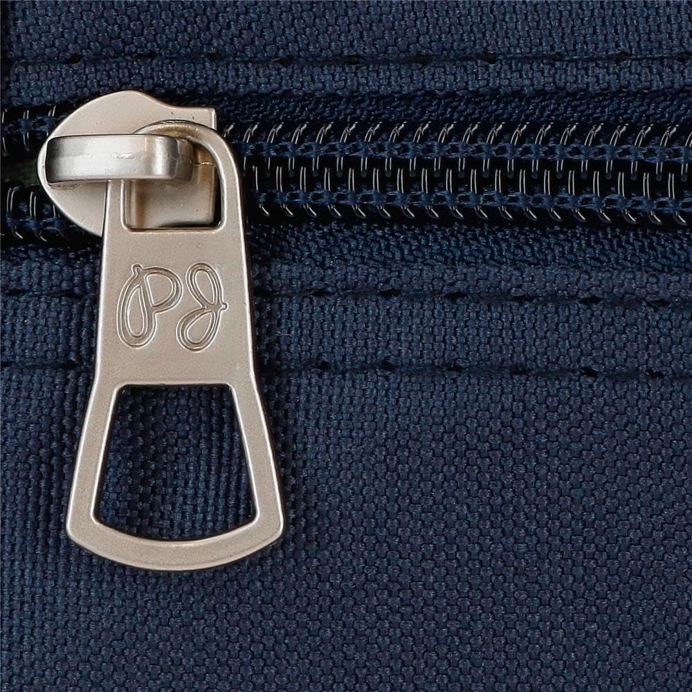 Pepe Jeans Mochila escolar Alenka con carro, azul, 30 x 40 x 12 cm, poliéster, 14,4 l, azul, mochila escolar con carro Mochilas y carteras premium Naty Shop