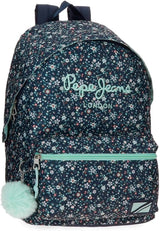 Pepe Jeans Mochila Escolar Alenka con Carro, Azul, 30 x 40 x 12 cm, Poliéster, 14,4 L, Azul, Mochila Escolar con Carro Mochilas y Carteras Premium Naty Shop Mochila Alenka
