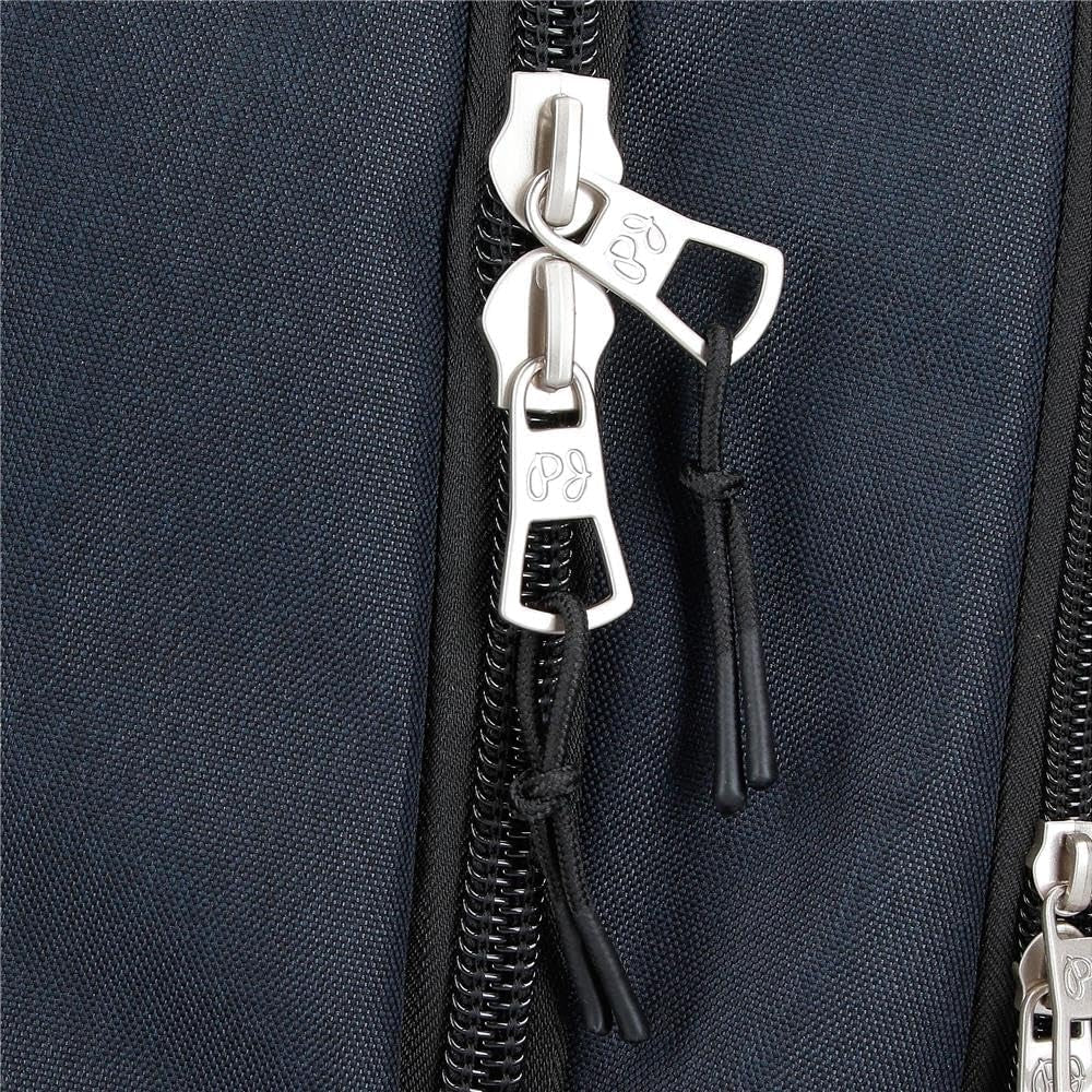 Pepe Jeans Mochila Escolar Cromwell, Doble Compartimento, Negro, 33 x 46 x 15 cm, Poliéster, 22,77 L, Negro, Talla Única, Mochila Escolar con Doble Compartimento Mochilas y Carteras Premium Naty Shop