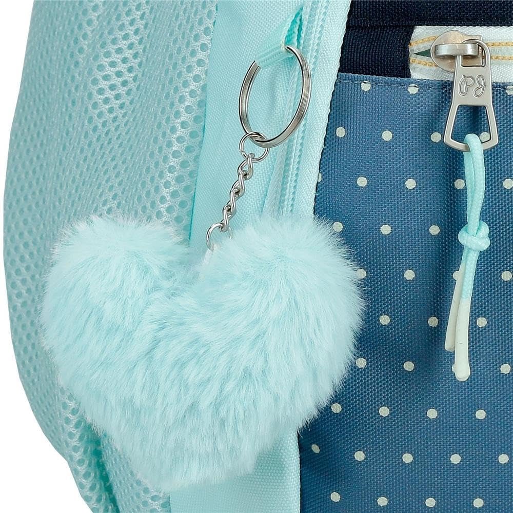 Mochila Escolar Pepe Jeans Dalma Mochila infantil fabricada en poliéster, tirantes ajustables anchos y ajustables, bolsillo frontal. De Joumma Bags Naty Compra mochilas y carteras premium