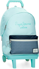 Mochila Escolar Pepe Jeans Dalma Mochila infantil fabricada en poliéster, tirantes ajustables anchos y regulables, bolsillo frontal. De Joumma Bolsos Mochilas y carteras premium Naty Shop Mochila 44 + Wagen