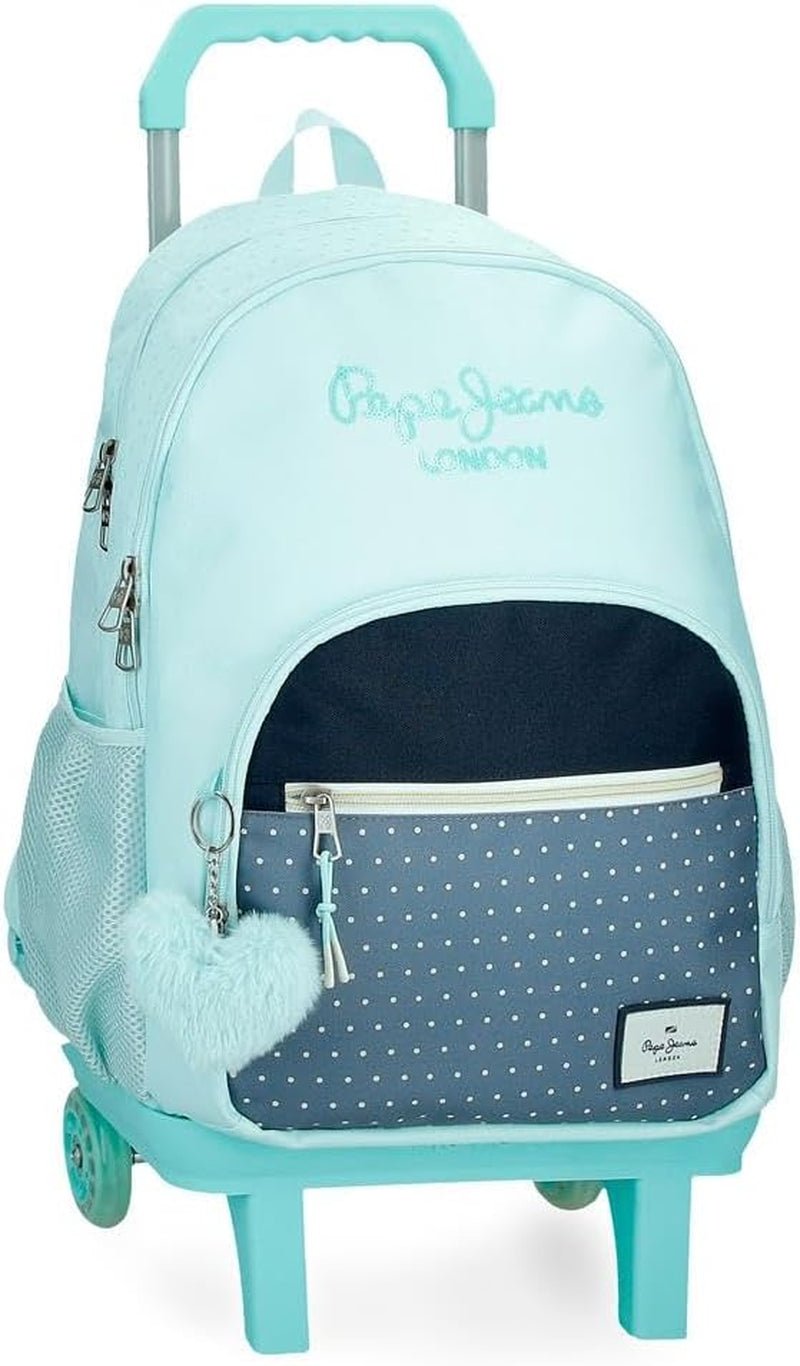 Mochila Escolar Pepe Jeans Dalma Mochila infantil fabricada en poliéster, tirantes ajustables anchos y regulables, bolsillo frontal. De Joumma Bolsos Mochilas y carteras premium Naty Shop Mochila 45 + Wagen