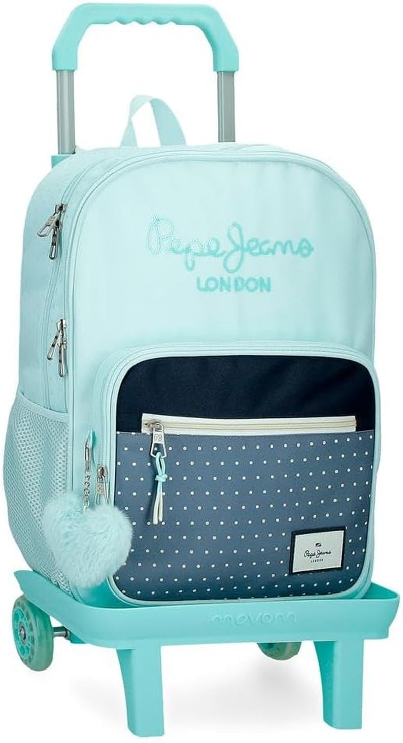 Mochila Escolar Pepe Jeans Dalma Mochila infantil fabricada en poliéster, tirantes ajustables anchos y regulables, bolsillo frontal. De Joumma Bolsos Mochilas y carteras premium Naty Shop Mochila 40 + Wagen