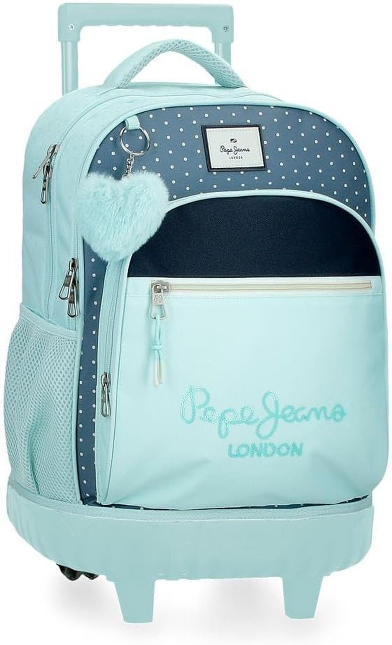 Mochila Escolar Pepe Jeans Dalma Mochila infantil fabricada en poliéster, tirantes ajustables anchos y regulables, bolsillo frontal. De Joumma Bolsos Mochilas y carteras premium Naty Shop Rucksack Mit Rollen