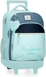 Mochila Escolar Pepe Jeans Dalma Mochila infantil fabricada en poliéster, tirantes ajustables anchos y regulables, bolsillo frontal. De Joumma Bolsos Mochilas y carteras premium Naty Shop Rucksack Mit Rollen