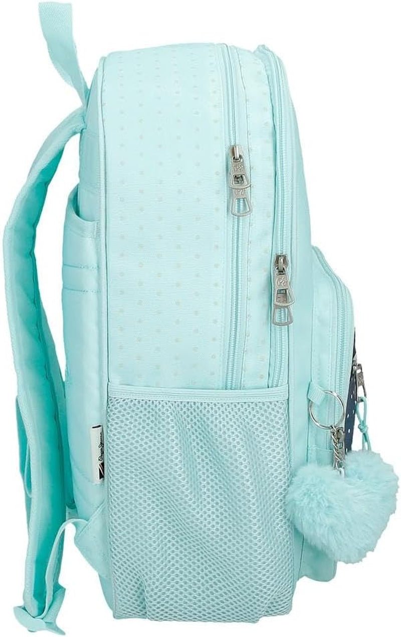 Mochila Escolar Pepe Jeans Dalma Mochila infantil fabricada en poliéster, tirantes ajustables anchos y ajustables, bolsillo frontal. De Joumma Bags Naty Compra mochilas y carteras premium