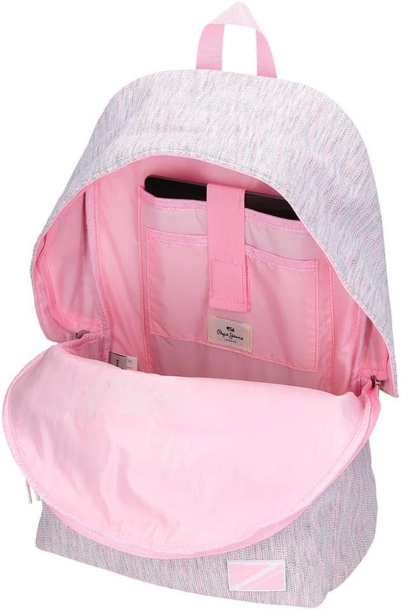 Pepe Jeans Mochila Escolar Miri, Rosa, 31 x 44 x 17,5 cm, Poliéster, 22,79 l, Rosa, Mochila Escolar Mochilas y carteras premium Naty Shop