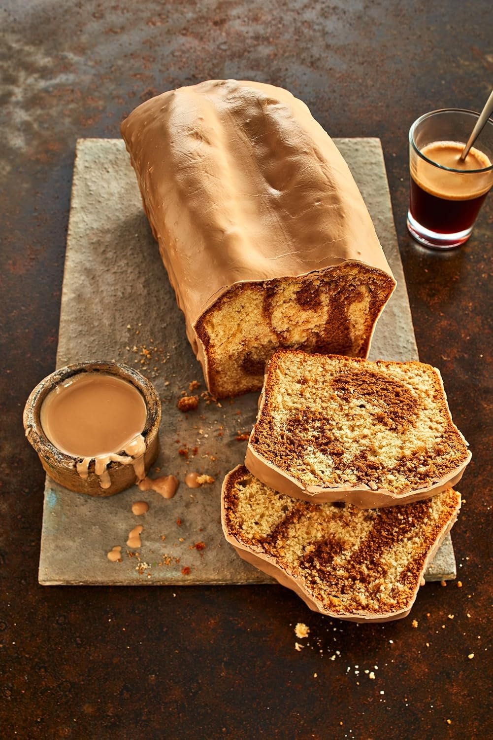RUF Cake Glaze Avellana, bolsa de 100g, apto para microondas, para glasear tartas con nueces, bombones y natillas, sin gluten (pack de 4) Naty Shop Pasta de Azúcar