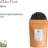Saúco negro ecológico - bayas de sambucus enteras - saúco Productos deshidratados Naty Shop