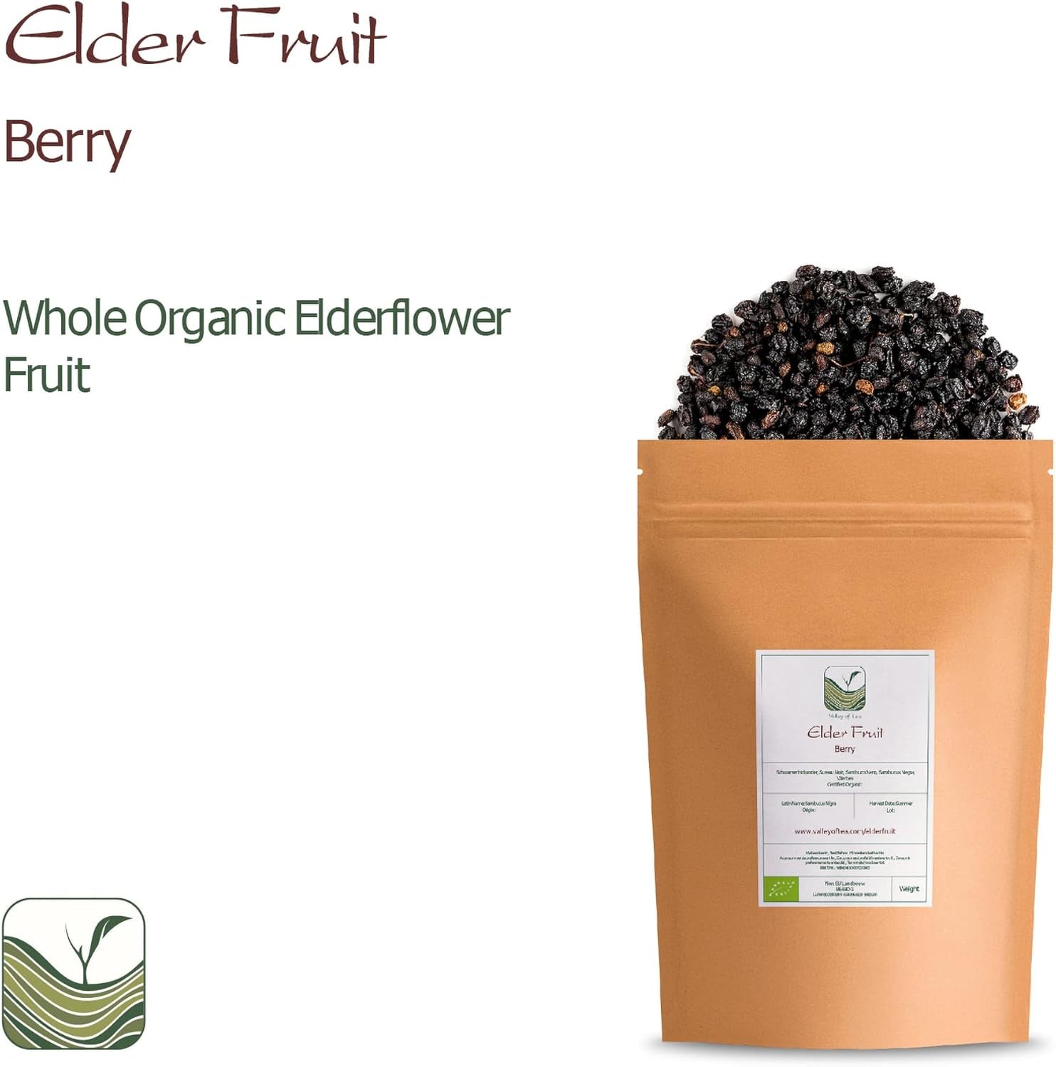 Saúco negro ecológico - bayas de sambucus enteras - saúco Productos deshidratados Naty Shop