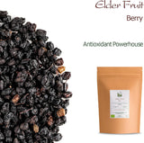 Saúco negro ecológico - bayas de sambucus enteras - saúco Productos deshidratados Naty Shop
