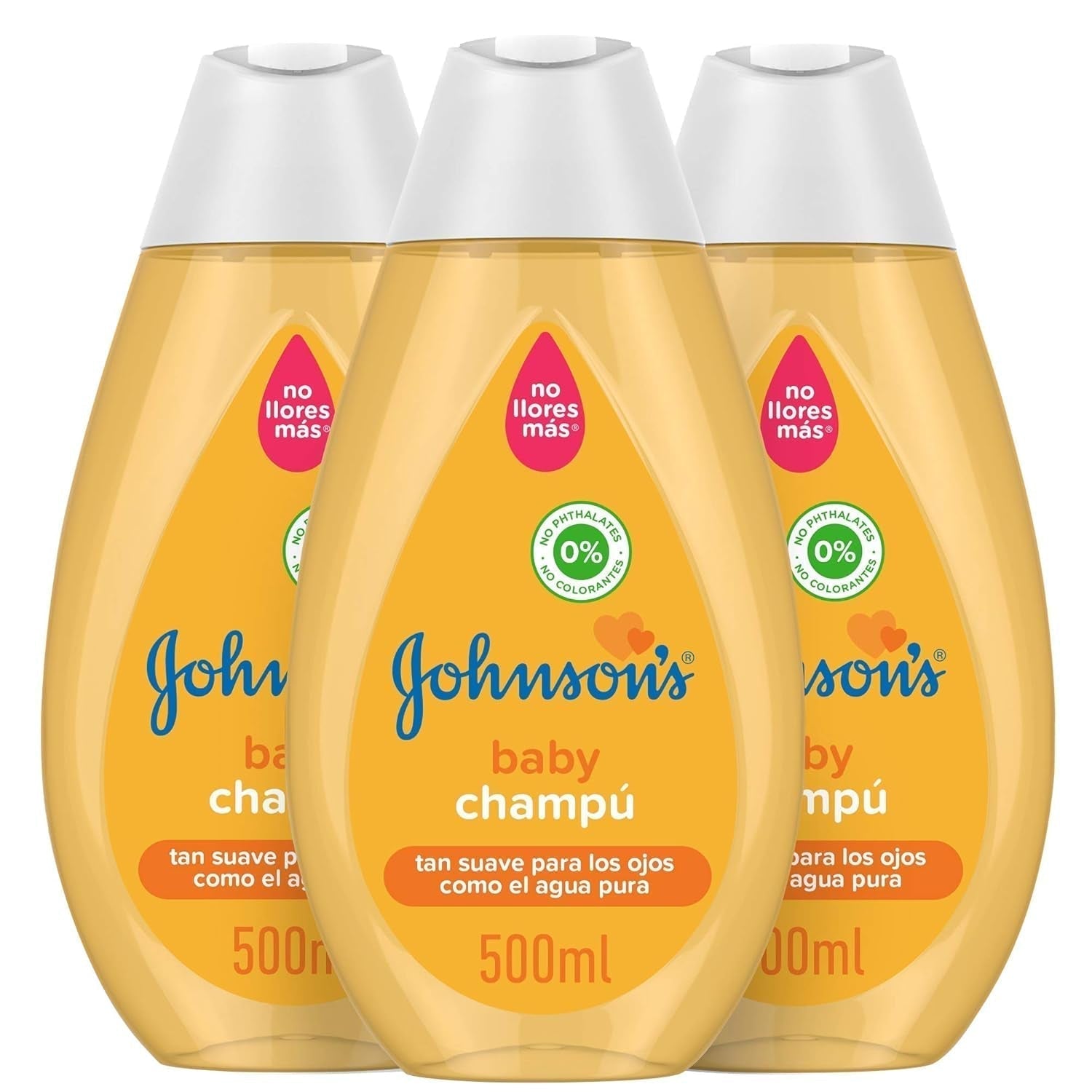 Champú - 3 x 500 ml Infantil - Baño y Cuidado Naty Shop 500 ml (pack de 3) Floral, frutal