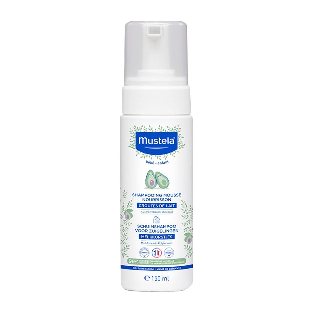 Champú mousse para costras de leche, cabello, bebés, niños, toda la familia - Ayuda a eliminar la costra de leche, limpieza suave, sin escozor (150ml) Infantil - Baño y Cuidado Naty Shop 150 Ml (1 pack)