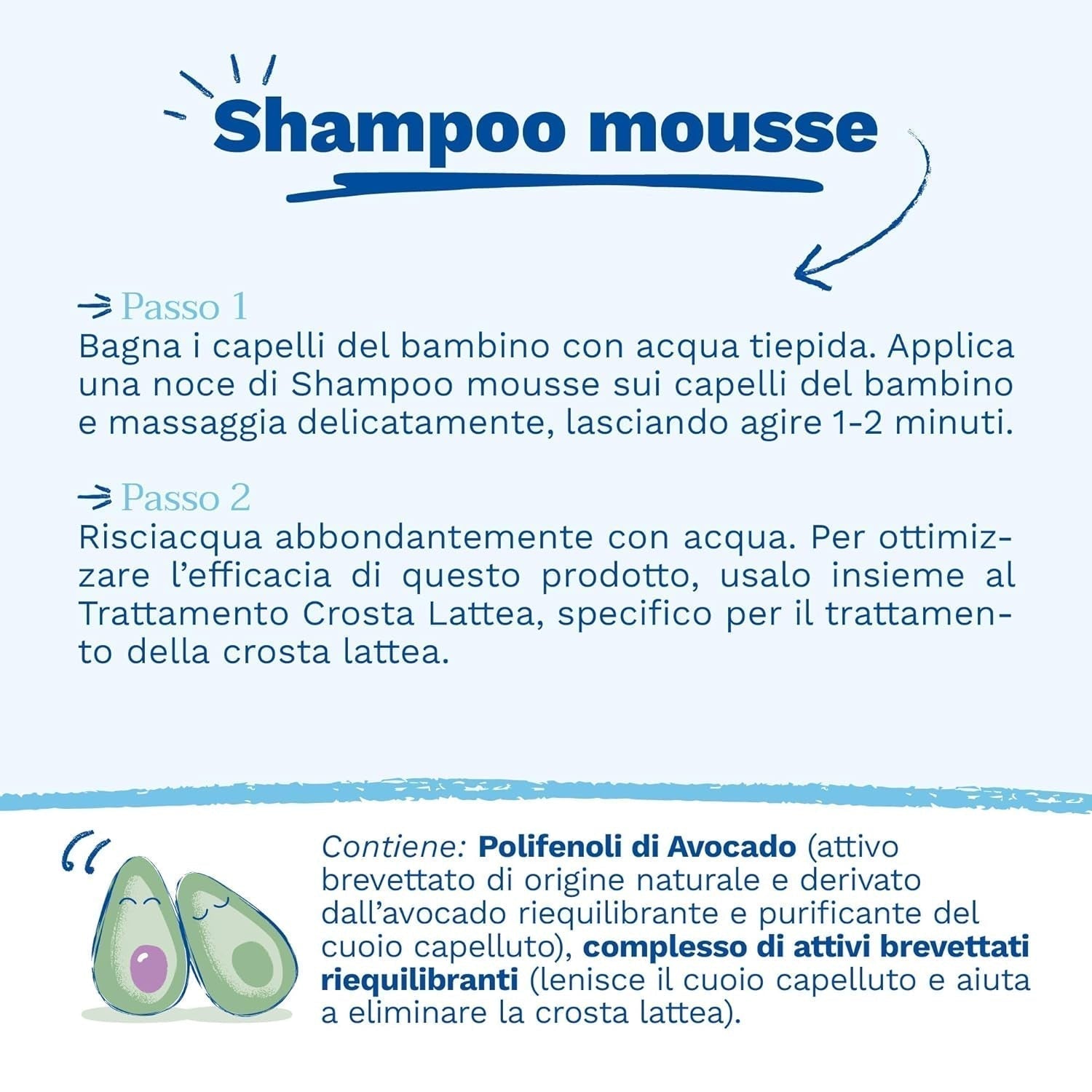 Champú mousse para costras de leche, cabello, bebés, niños, toda la familia - Ayuda a eliminar las costras de leche, limpieza suave, no pica (150ml) Infantil - Baño y Cuidado Naty Shop