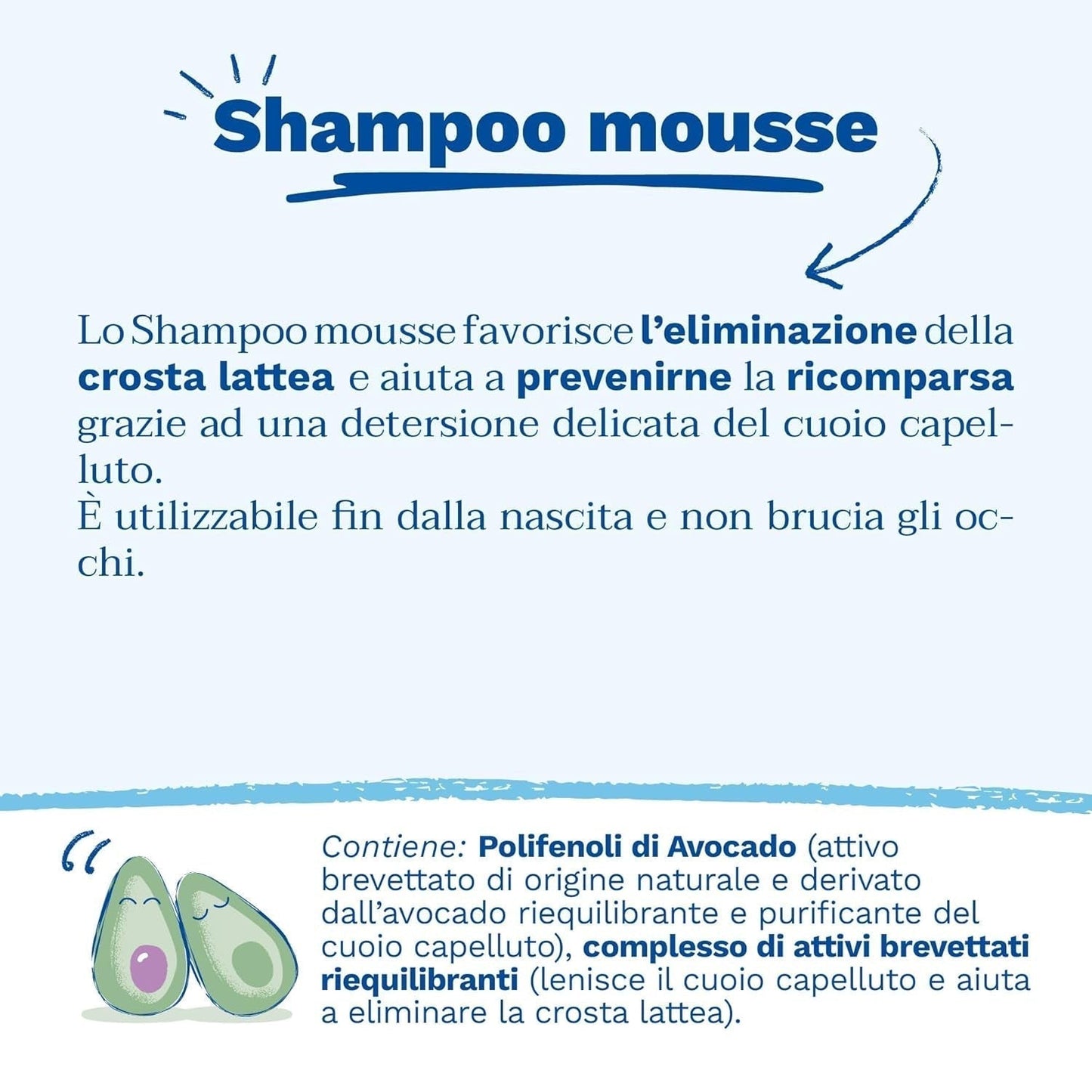 Champú mousse para costras de leche, cabello, bebés, niños, toda la familia - Ayuda a eliminar las costras de leche, limpieza suave, no pica (150ml) Infantil - Baño y Cuidado Naty Shop