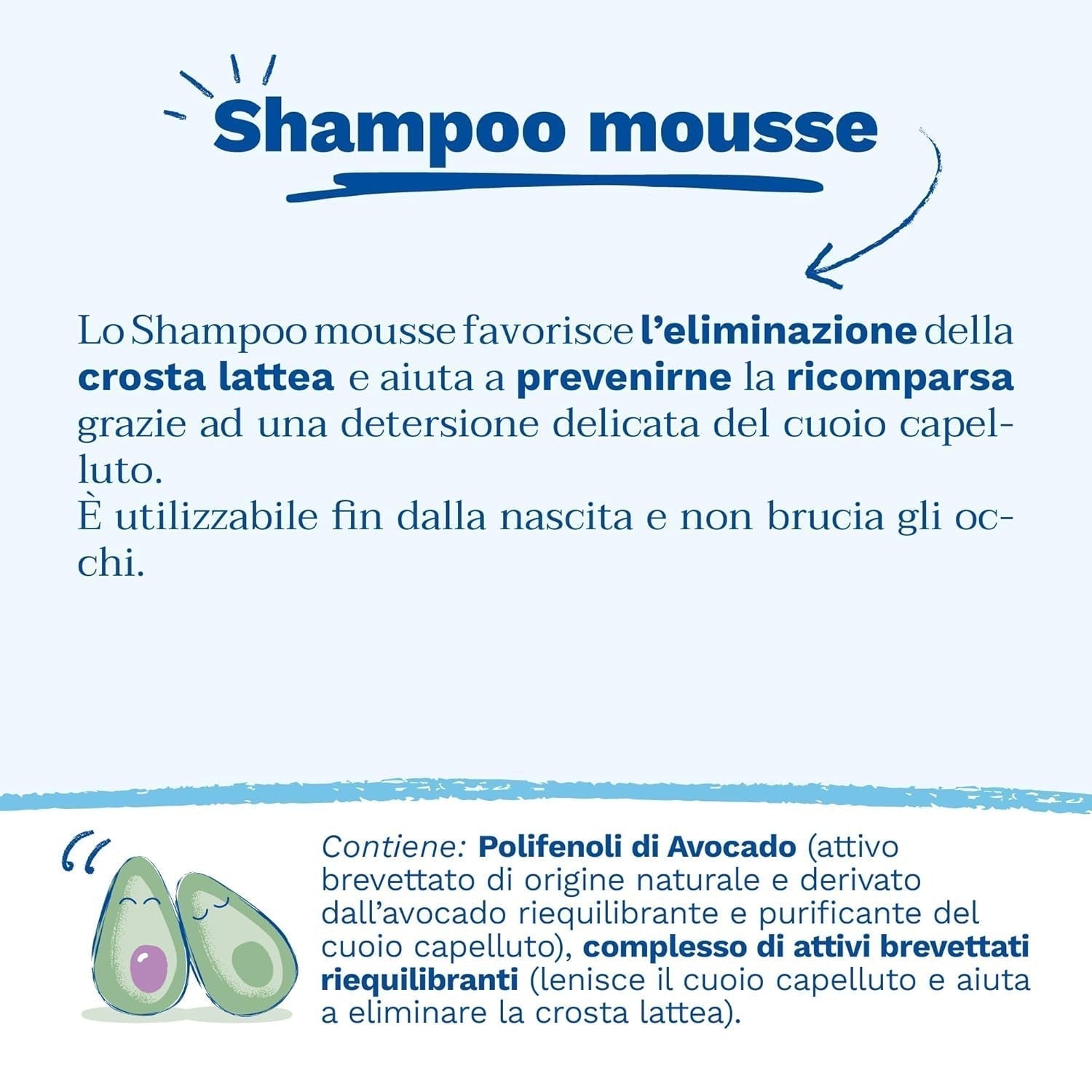 Champú mousse para costras de leche, cabello, bebés, niños, toda la familia - Ayuda a eliminar las costras de leche, limpieza suave, no pica (150ml) Infantil - Baño y Cuidado Naty Shop