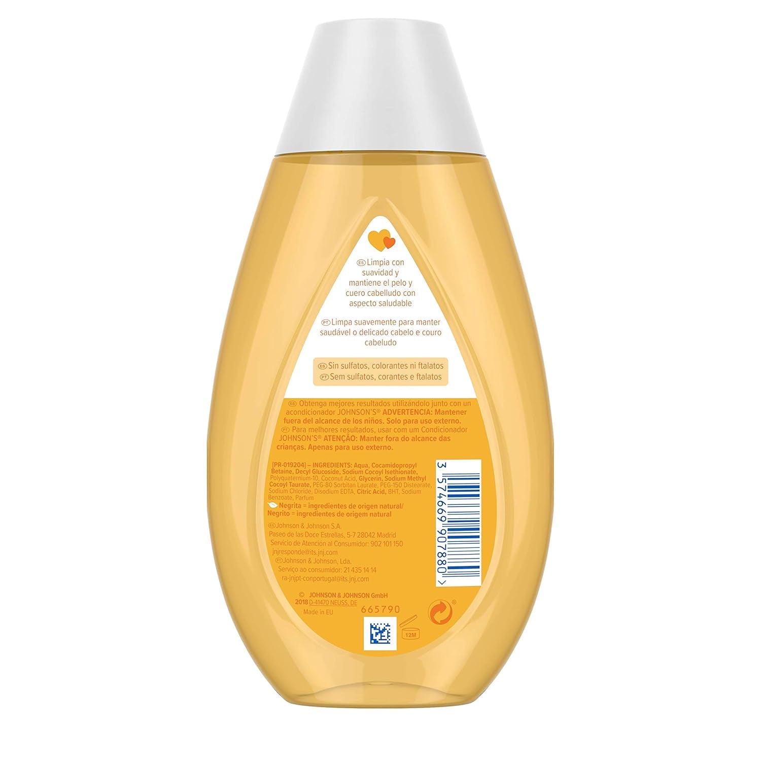 Champú, pack de 3 (3 x 300 ml) Infantil - Baño y Cuidado Naty Shop