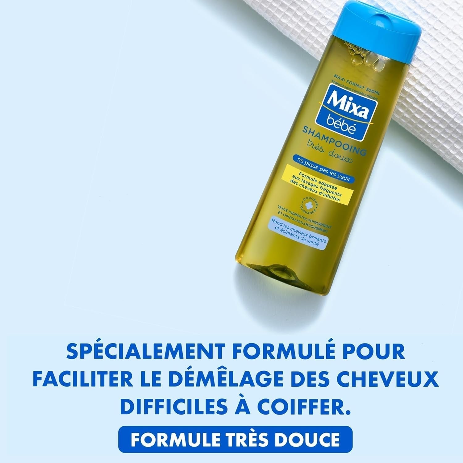 Champú para niños Mixa, muy suave, 300 ml, 300 ml Infantil - Baño y Cuidado de la piel Naty Shop