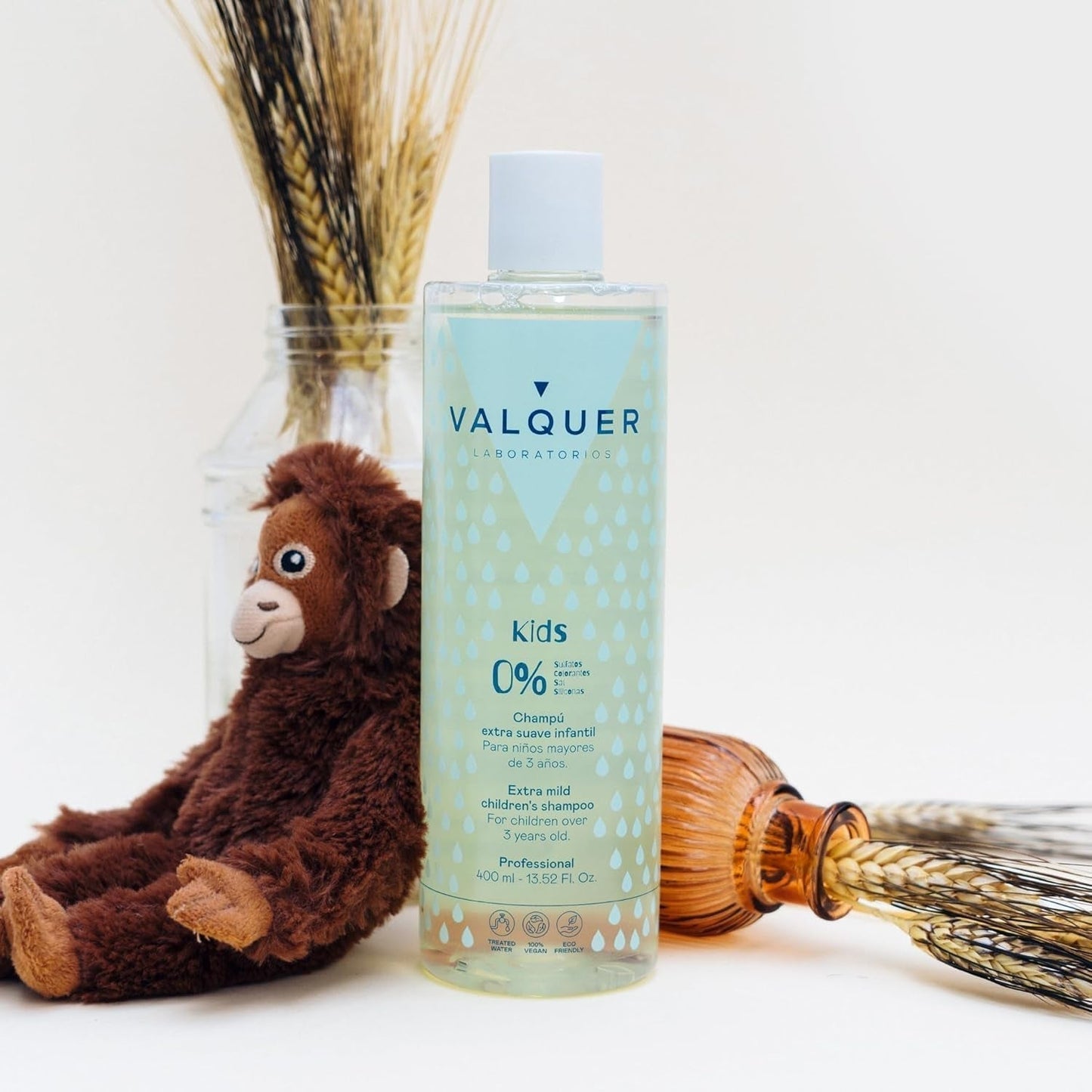 Valquer champú y acondicionador infantil para el cabello sin siliconas, sin sulfatos, para niños Infantil - Baño y Cuidado de la piel Naty Shop