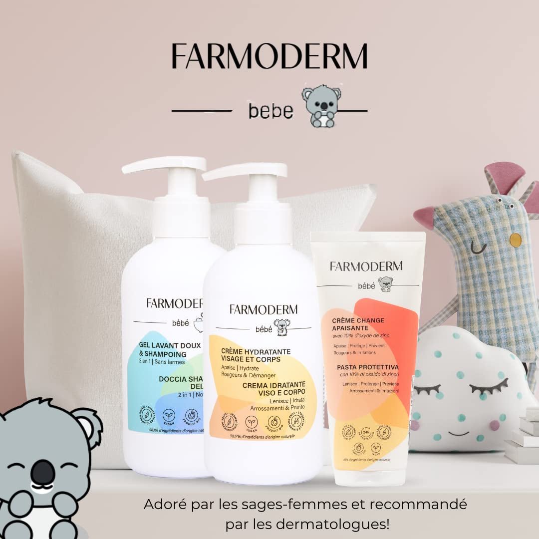 Champú y gel limpiador 2 en 1 Champú y gel limpiador suave diario para bebé - vegano y ecológico - con 98% de ingredientes naturales - Champú sin lágrimas para niños y bebés - 300 ml Infantil - Baño y cuidado Naty Shop