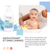 Champú y gel limpiador 2 en 1 Champú y gel limpiador suave diario para bebé - vegano y ecológico - con 98% de ingredientes naturales - Champú sin lágrimas para niños y bebés - 300 ml Infantil - Baño y cuidado Naty Shop