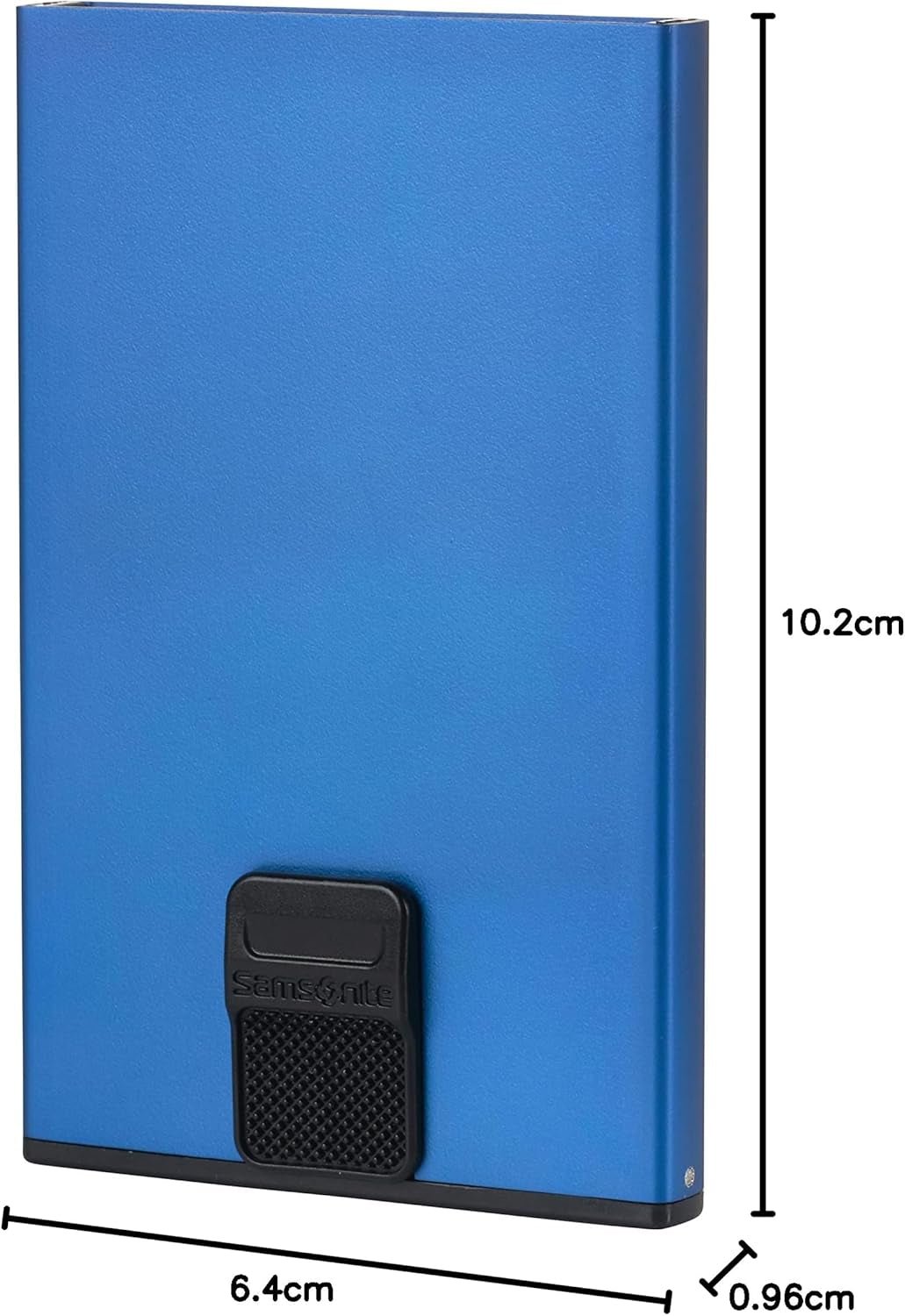 Samsonite Alu Fit SLG - Tarjetero, 10,2 cm, azul (True Blue) Cartera hombre Naty Shop