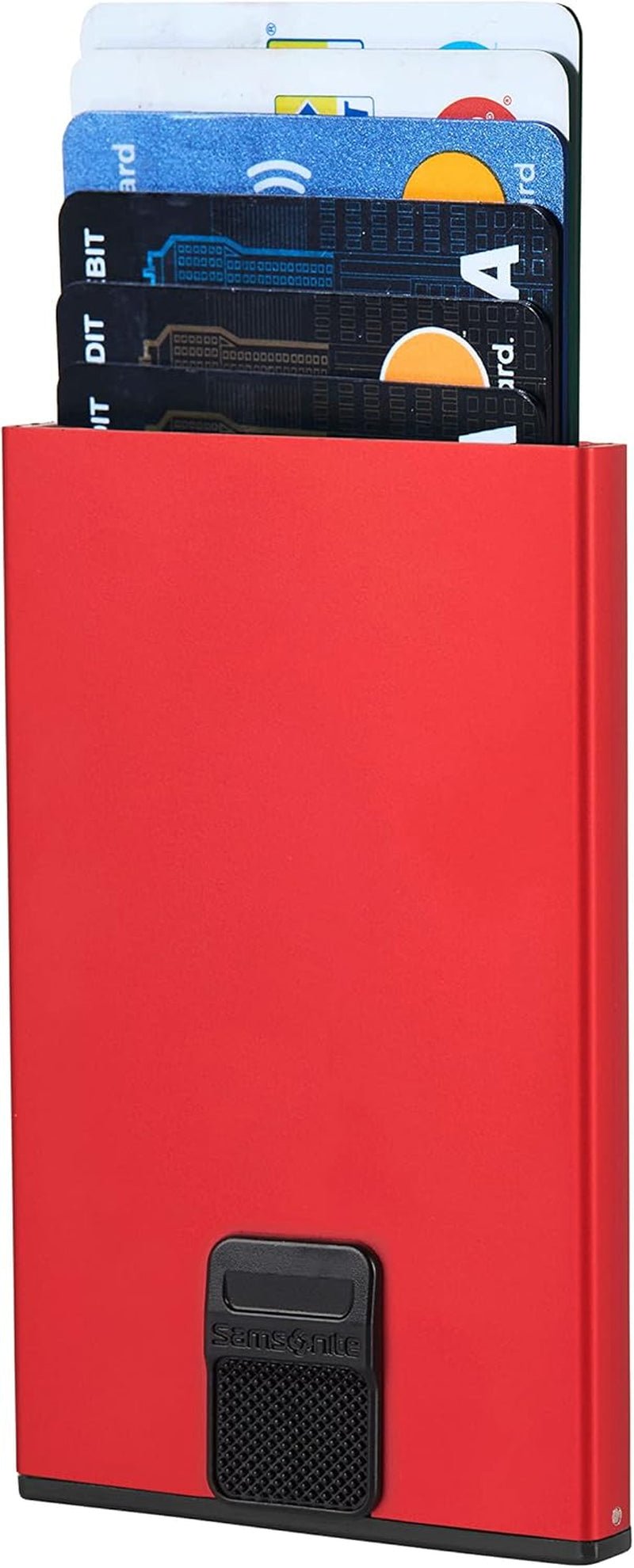 Samsonite Alu Fit SLG - Tarjetero, 10,2 cm, Rojo (Red) Carteras Hombre Naty Shop