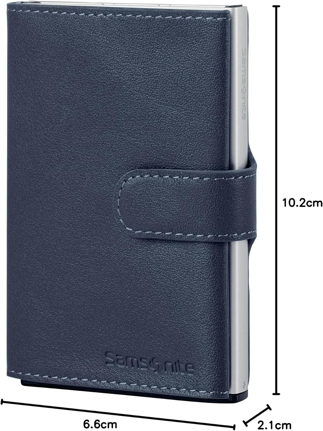 Samsonite Alu Fit SLG - Cartera, 10,2 cm, azul Carteras Hombre Naty Shop