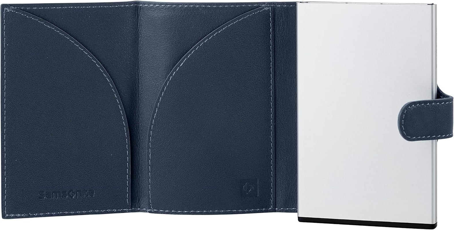 Samsonite Alu Fit SLG - Cartera, 10,2 cm, azul Carteras Hombre Naty Shop