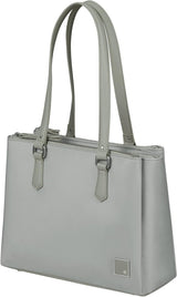 Samsonite Essentially Karissa - Bolso de hombro con 3 compartimentos, 34 cm, negro (black) Bolsos Mujer Naty Shop Gris (Dove Grey)