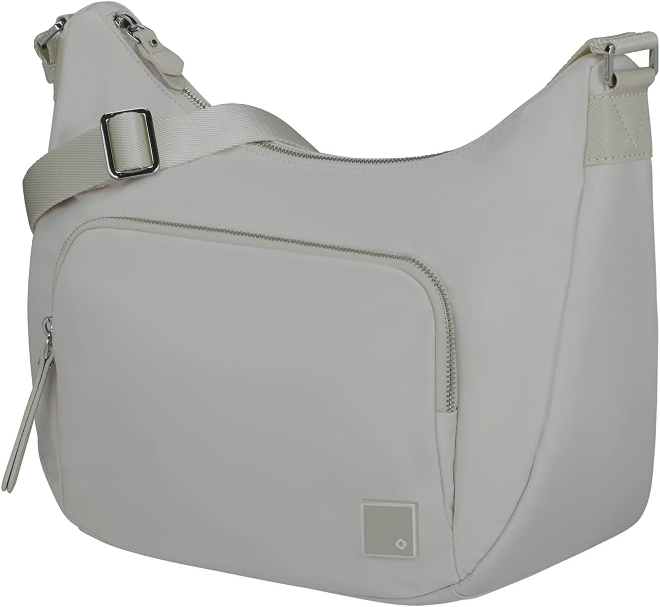 Samsonite Essentially Karissa - Bolso de hombro M, 36 cm, negro (Black) Bolsos Mujer Naty Shop Gris (Dove Grey) Bolso de hombro M