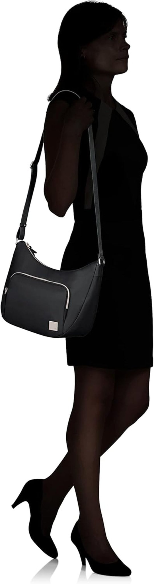 Samsonite Essentially Karissa - Bolso de hombro M, 36 cm, negro (Black) Bolsos Mujer Naty Shop