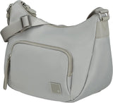 Samsonite Essentially Karissa - Bolso de hombro M, 36 cm, negro (Black) Bolsos Mujer Naty Shop Gris (Dove Grey) Bolso de hombro S
