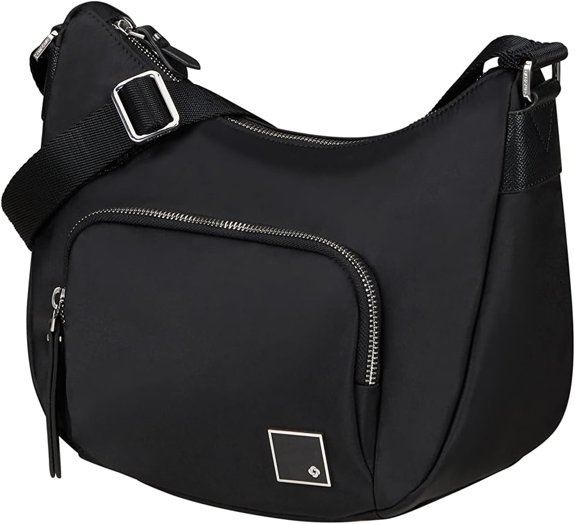Samsonite Essentially Karissa - Bolso de hombro M, 36 cm, Negro (Black) Bolsos Mujer Naty Shop Negro (Black) Bolso de hombro S