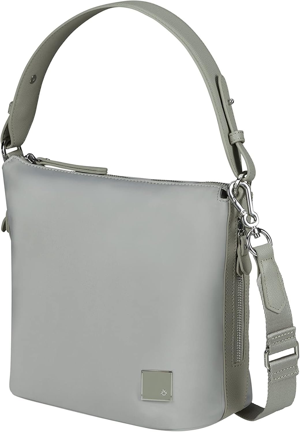 Samsonite Essentially Karissa - Bolsa de viaje S, 27 cm, gris (Dove Grey) Bolsos mujer Naty Shop Gris (Dove Grey)