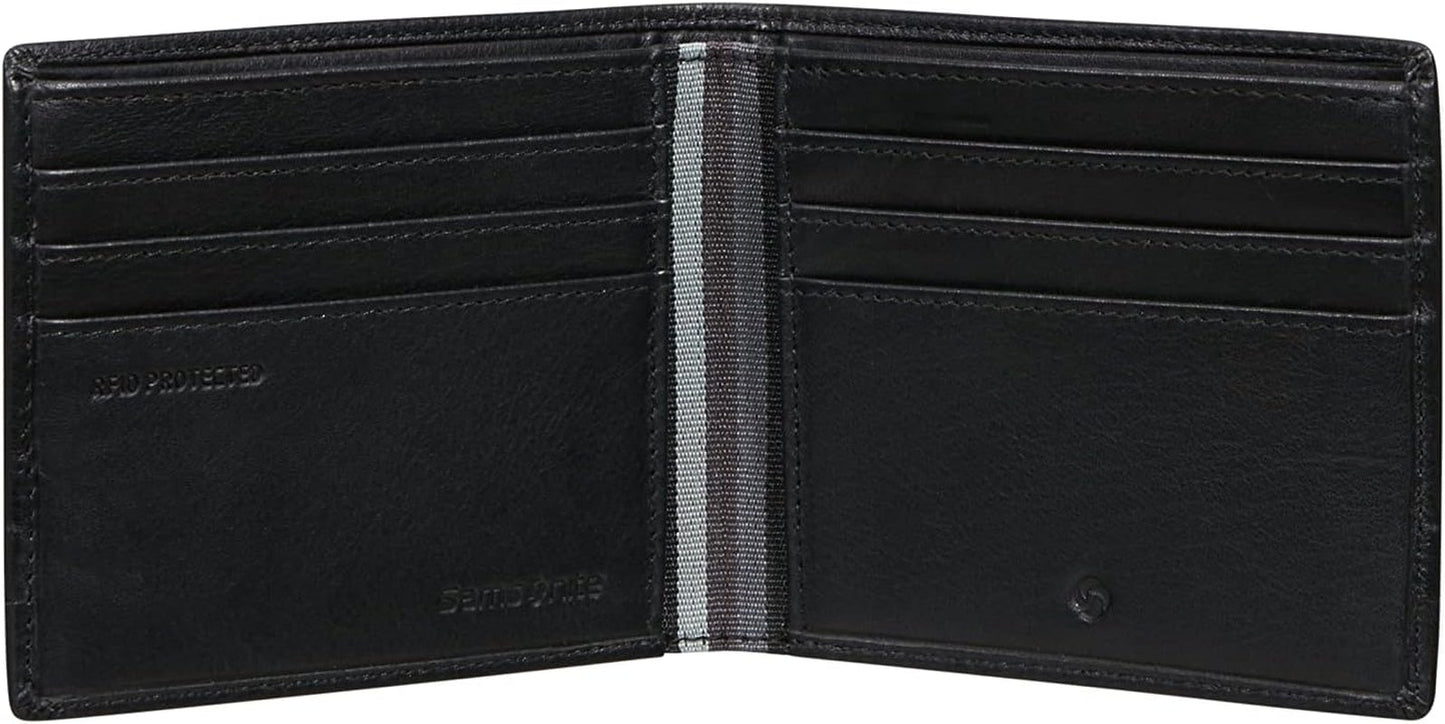 Samsonite Flagged SLG - Cartera, 10,5 cm, negro (black) Carteras hombre Naty Shop