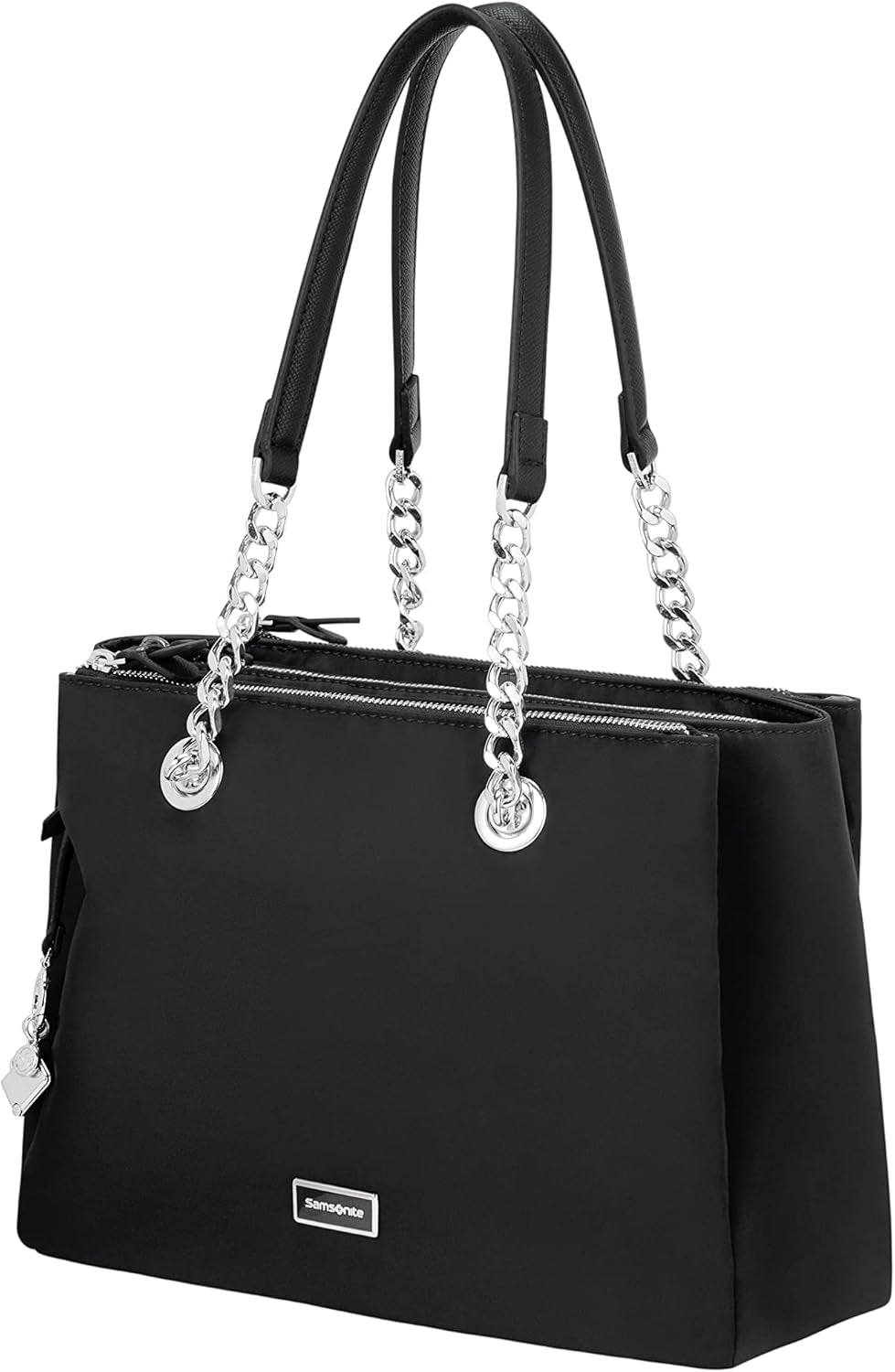 Samsonite Ladies Karissa 2.0 - Bolso bandolera Equipaje - Bolso bandolera (paquete de 1) Bolsos de mujer Naty Shop Negro (Eco Black) 34