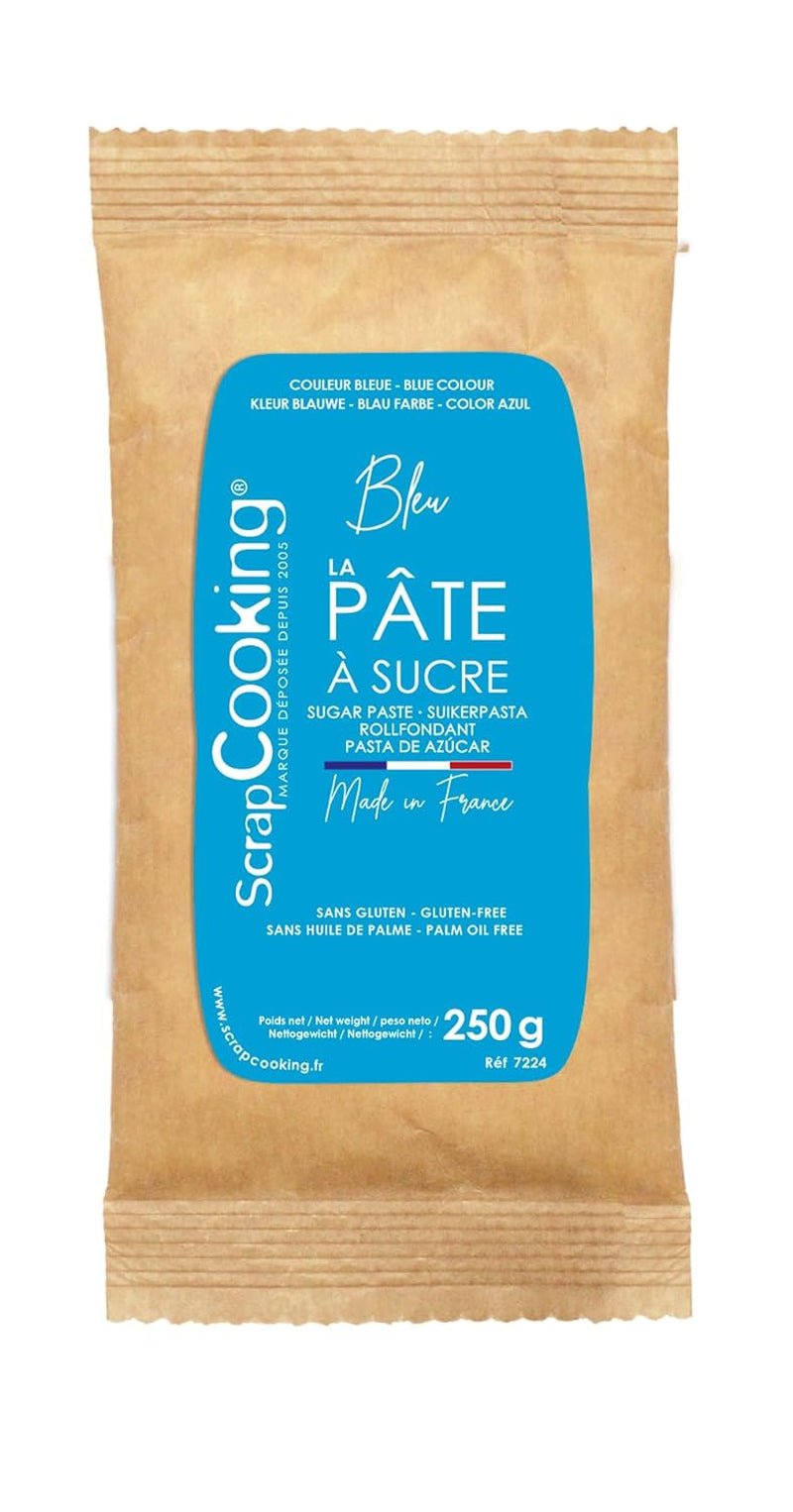 CHATARRA DE COCCIÓN Pasta de azúcar, azul, 250 gramos Pasta de azúcar Naty Shop Título predeterminado
