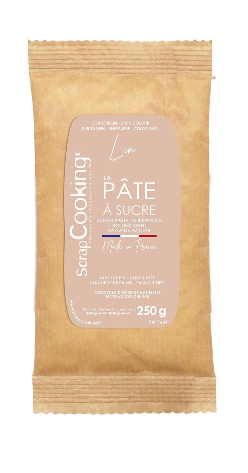 ScrapCooking - Pâte à Sucre Vert Sauge 250g - Colorant d'Origine Naturelle - Sans Gluten, Sans Huile de Palme - Pour Gâteaux, Pâtisseries Anniversaire - Vert Pastel - Fabrikie en France - 7621 Pasta de azúcar Naty Shop Beige