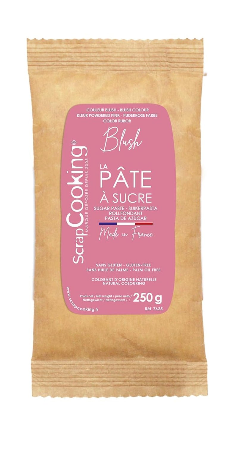 ScrapCooking - Pâte à Sucre Vert Sauge 250g - Colourant d'Origine Naturelle - Sans Gluten, Sans Huile de Palme - Pour Gâteaux, Pâtisseries Anniversaire - Vert Pastel - Fabrikie en France - 7621 Pasta de azúcar Naty Shop Pink blush